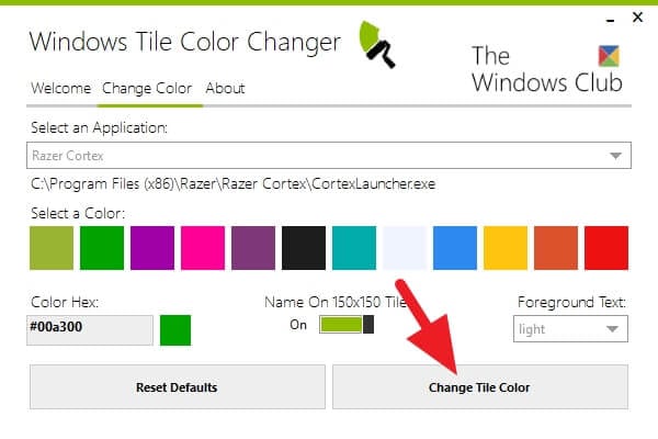 Change Tile Color Cara Ganti Warna "Icon Tile" Aplikasi di Windows 10 5 Change Tile Color