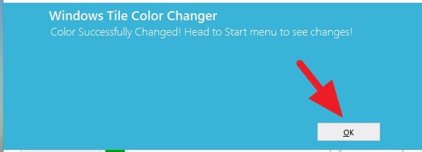 Change color success Cara Ganti Warna "Icon Tile" Aplikasi di Windows 10 6 Change color success