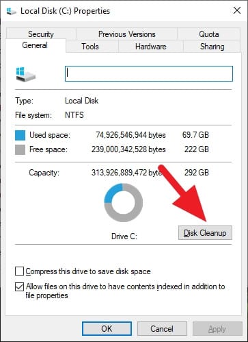 Disk Cleanup Cara Mengatasi Gambar Thumbnail Tidak Muncul di Windows 10 13 Disk Cleanup