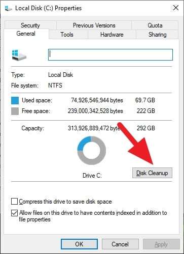 Disk Cleanup Cara Mengatasi Gambar Thumbnail Tidak Muncul di Windows 10 15 Disk Cleanup