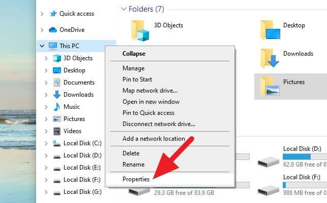 This PC Properties Cara Mengatasi Gambar Thumbnail Tidak Muncul di Windows 10 9 This PC Properties