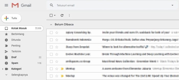 daftar email belum dibaca Cara Mudah Mencari Email yang Belum Dibaca di Gmail 13 daftar email belum dibaca