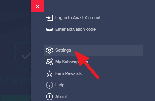 Avast settings 3 Cara Jalankan Program yang Diblokir Avast 14 Avast settings