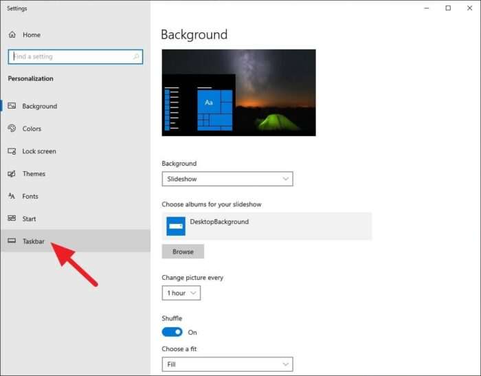 Taskbar menu 5 Cara Mengembalikan WiFi yang Hilang di Windows 10 7 Taskbar menu