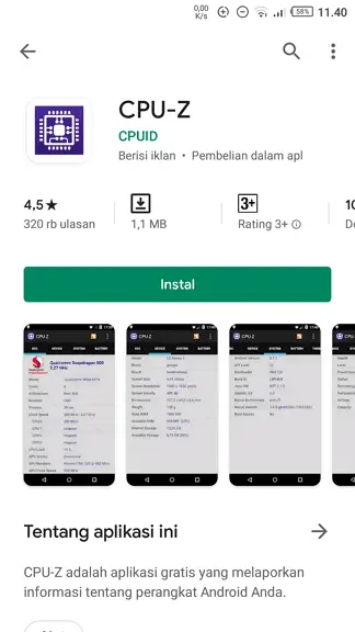 CPU Z 3 Cara Mudah Mengetahui Tipe HP Android Apapun 6 CPU Z