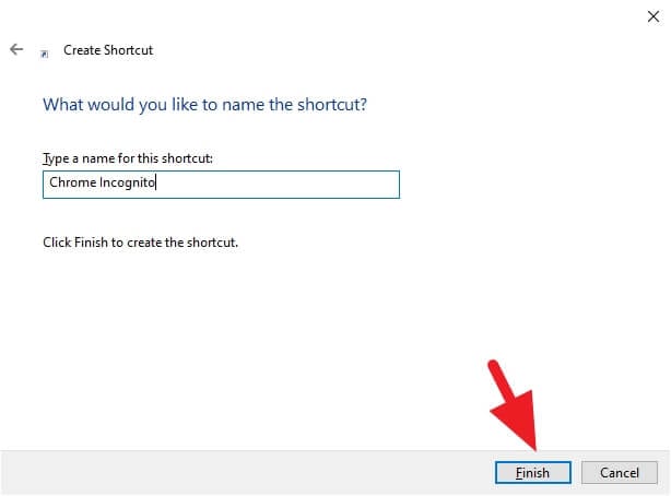 name shortcut Cara Membuat Shortcut Incognito Chrome di Desktop 5 name shortcut