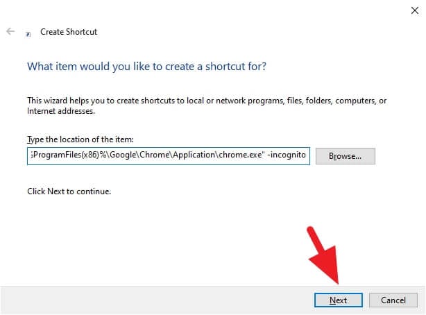 target Cara Membuat Shortcut Incognito Chrome di Desktop 4 target