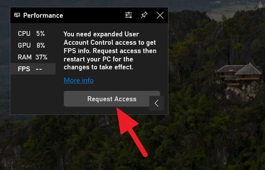 Request Access Cara Selalu Tampilkan FPS Saat Main Game di Windows 10 2 Request Access