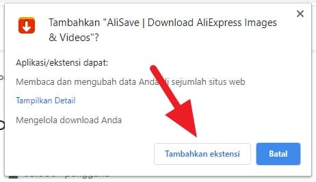 Tambahkan ekstensi AliSave 3 Cara Download Semua Gambar Produk AliExpress dengan Cepat 2 Tambahkan ekstensi AliSave