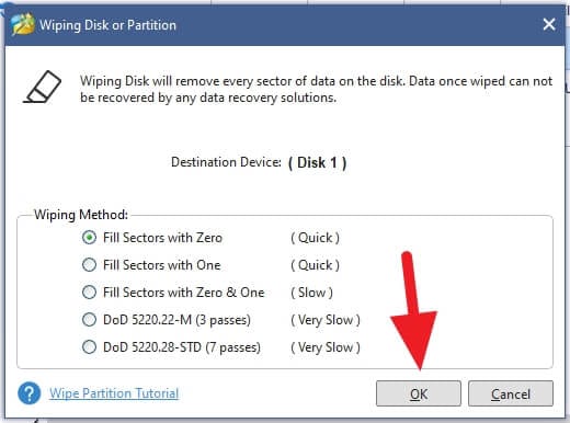fill sectors Cara Format Total HDD Sehingga File Tidak Bisa Kembali 3 fill sectors