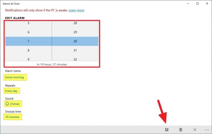 Edit Alarm Cara Membuat Alarm di Windows 10 Tanpa Software Tambahan 3 Edit Alarm