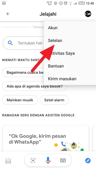 Setelan Cara Ganti Suara Google Assistant Bahasa Indonesia 2 Setelan