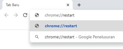 restart chrome Cara Hilangkan Mode Incognito di Google Chrome PC 3 restart chrome