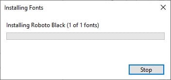 Installing font Cara Mudah Instal Font Baru di Windows 10 3 Installing font