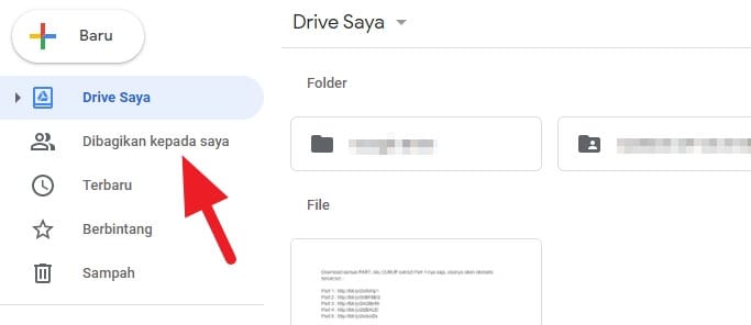 Dibagikan kepada saya Cara Memindahkan File Google Drive ke Akun Lain 4 Dibagikan kepada saya
