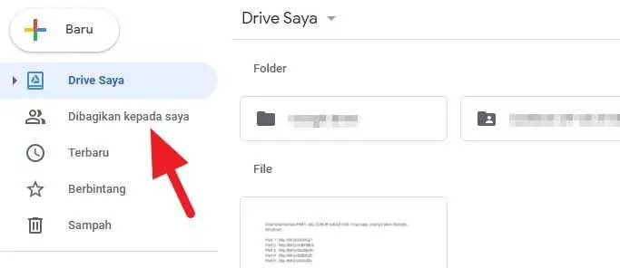 Dibagikan kepada saya Cara Memindahkan File Google Drive ke Akun Lain 6 Dibagikan kepada saya