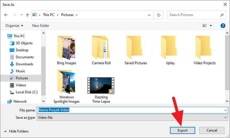 Export video Cara Memotong Video di Windows 10 Tanpa Aplikasi Tambahan 13 Export video