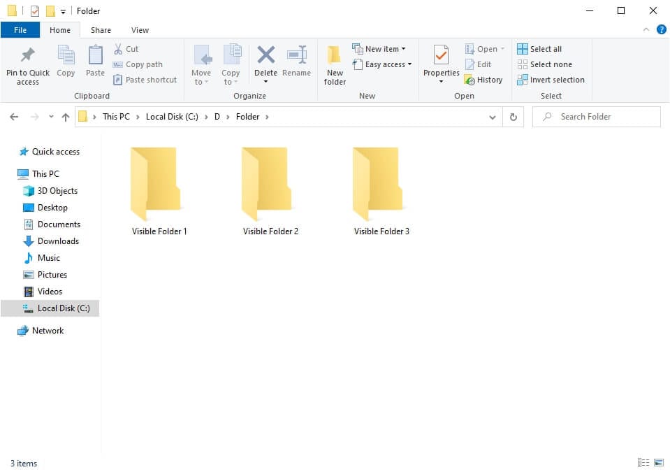 Hidden folder gone Cara Mudah Menyembunyikan Folder di Windows 4 Hidden folder gone