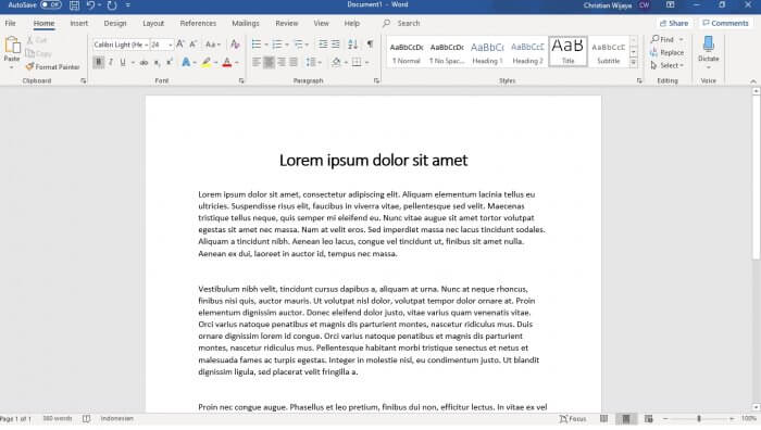 Microsoft Word 1 Cara Mengganti Warna Background Kertas di Microsoft Word 3 Microsoft Word 1