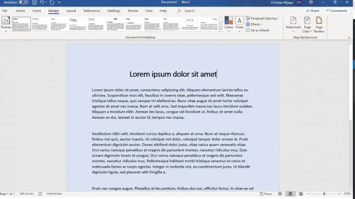 Microsoft Word Colored Cara Mengganti Warna Background Kertas di Microsoft Word 6 Microsoft Word Colored