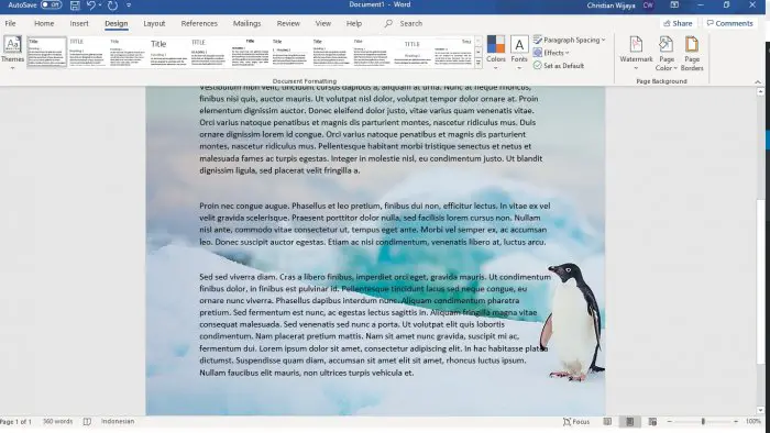 Microsoft Word Picture Cara Mengganti Warna Background Kertas di Microsoft Word 18 Microsoft Word Picture