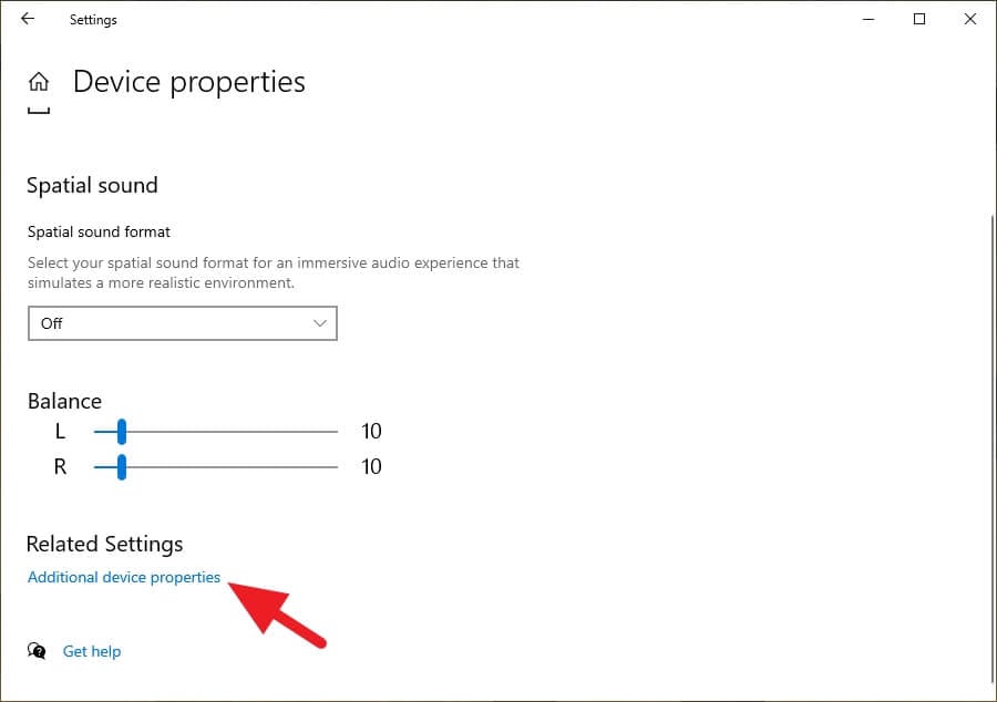 Additional device properties Cara Meningkatkan Bass di PC/Laptop Windows 10 5 Additional device properties