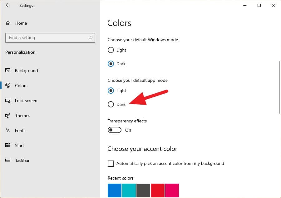 Dark 1 Cara Aktifkan Mode Gelap di Windows 10 4 Dark 1