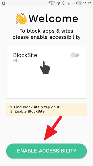 Enable Accessibility Cara Memblokir Situs Tertentu di Android 3 Enable Accessibility