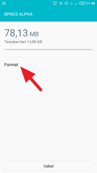 Format Cara Format Kartu SD di HP Android 5 Format