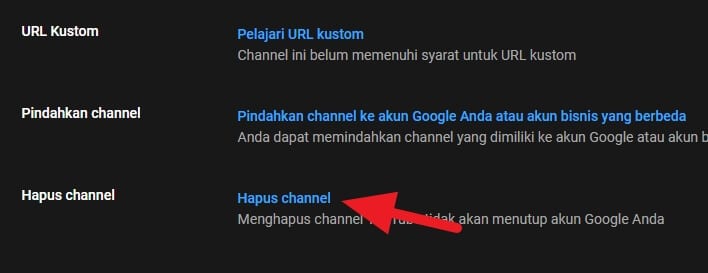 Hapus channel Cara Hapus Channel Youtube dengan Mudah 3 Hapus channel