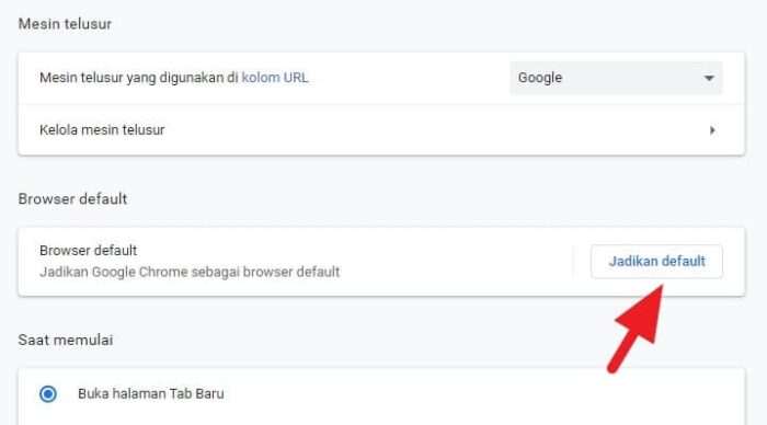 Jadikan default 2 Cara Membuat Google Chrome Jadi Default Browser di Windows 4 Jadikan default