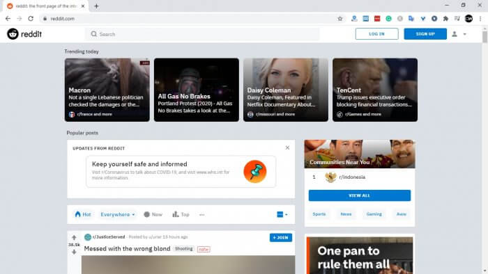 Reddit Cara Buka Reddit di Chrome PC Tanpa VPN 6 Reddit