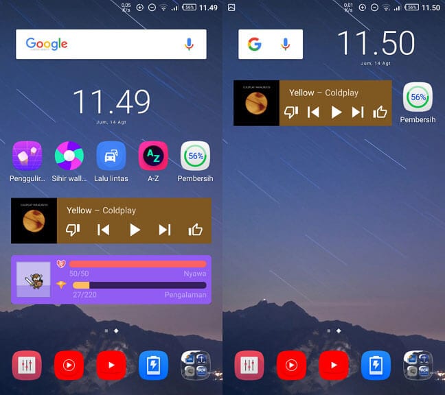 bersihkan widget 7 Cara Menambah RAM Bebas di Android 6 bersihkan widget
