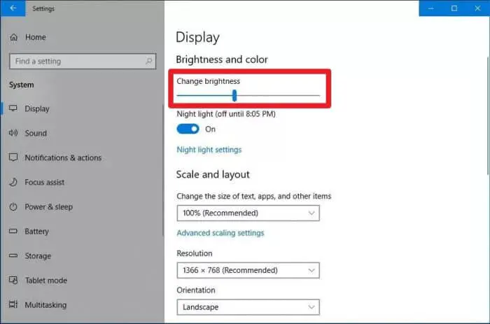 Change brightness 3 Cara Mengatur Kecerahan Layar PC/Laptop 2 Change brightness