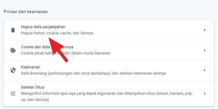 Hapus data penjelajahan 2 5 Cara Ampuh Mengatasi Page Unresponsive di Chrome 4 Hapus data penjelajahan 2