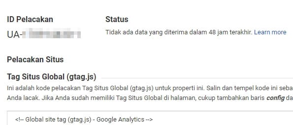 ID Pelacakan Google Analytics Cara Tambahkan Website Baru ke Google Analytics 11 ID Pelacakan Google Analytics