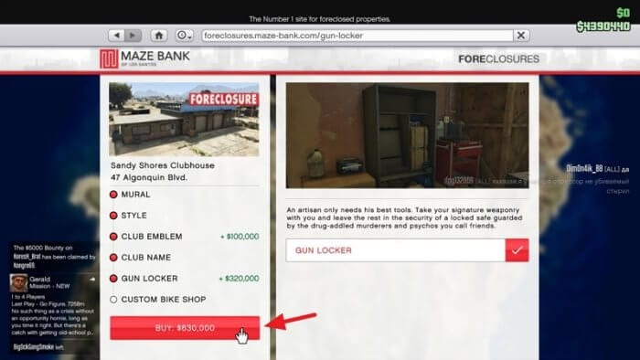 Buy Cara 'Membuang' Senjata di GTA V Online 6 Buy