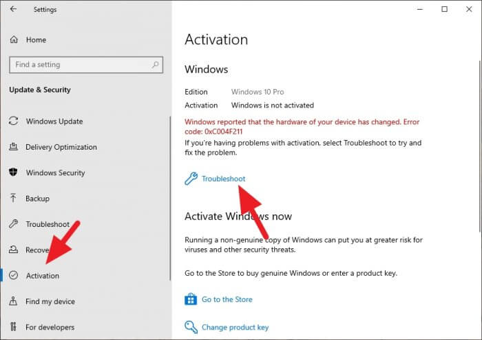 Troubleshoot Activation Cara Aktivasi Ulang Windows 10 Setelah Upgrade Hardware 5 Troubleshoot Activation
