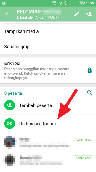 Undang via tautan Cara Membuat Link Undangan Grup WhatsApp 2 Undang via tautan