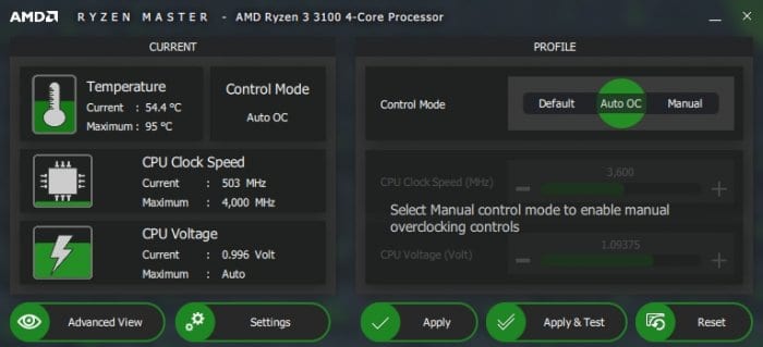 Ryzen Master Auto OC 5 Cara Mengatasi FPS Drop Saat Bermain Game di PC/Laptop 2 Ryzen Master Auto OC