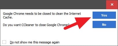 CCleaner close Chrome 3 Cara Membersihkan Cache di PC/Laptop Agar Lebih Cepat 13 CCleaner close Chrome