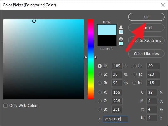 Color Picker 3 Cara Mudah Membuat Efek Gradasi Warna di Photoshop 8 Color Picker