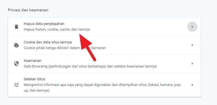 Hapus data penjelajahan 3 3 Cara Membersihkan Cache di PC/Laptop Agar Lebih Cepat 4 Hapus data penjelajahan 3