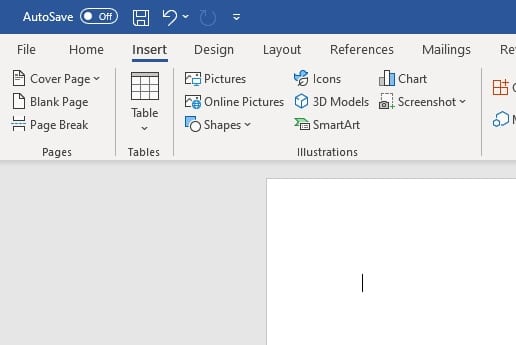 Insert menu Cara Mudah Membuat Ceklis (✓) di Microsoft Word 1 Insert menu