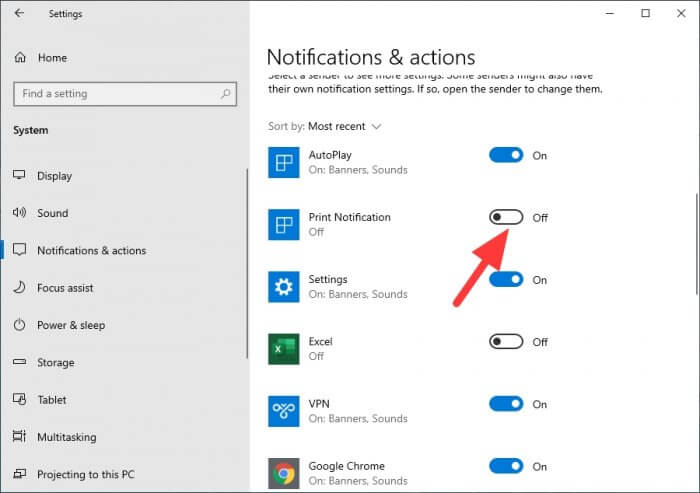 Notificaitons on off Cara Menghilangkan Notifikasi Mengganggu di Windows 10 7 Notificaitons on off