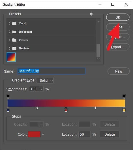OK 8 3 Cara Mudah Membuat Efek Gradasi Warna di Photoshop 19 OK 8