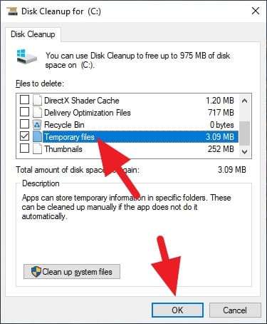 Temporary files 3 Cara Membersihkan Cache di PC/Laptop Agar Lebih Cepat 8 Temporary files