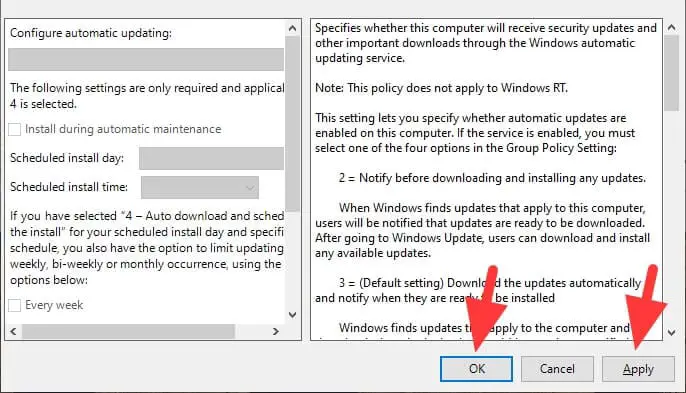 Apply OK Cara Mematikan Update Windows 10 Secara Permanen 4 Apply OK