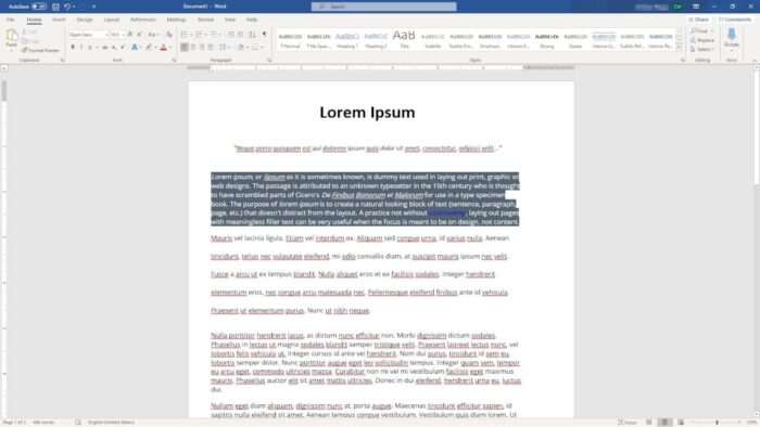 Cara membuat tulisan di tengah kertas pada word