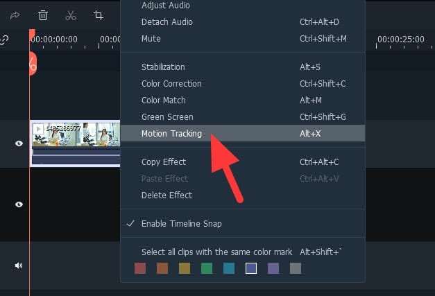 Motion Tracking Cara Sensor Wajah (BLUR) di Filmora dalam 2 Menit 5 Motion Tracking